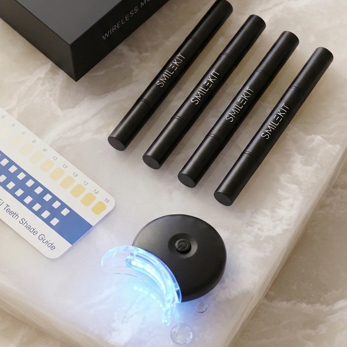 Wireless Teeth Whitening Kit with LED Light
